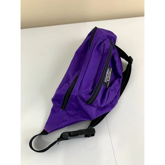 Pacific Sport Fanny Pack Vintage Purple 80s 90s Belt Bag Zipper - Picture 2 of 11